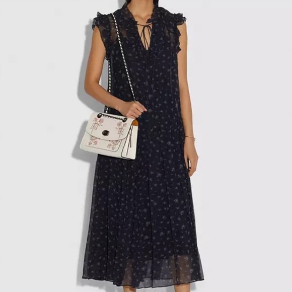 NWOT COACH PARKER WITH FLORAL EMBROIDERY‎ (sold out online) - Picture 6 of 7